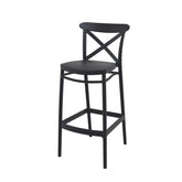 Olmecs Cross Back Plastic Bar Chair